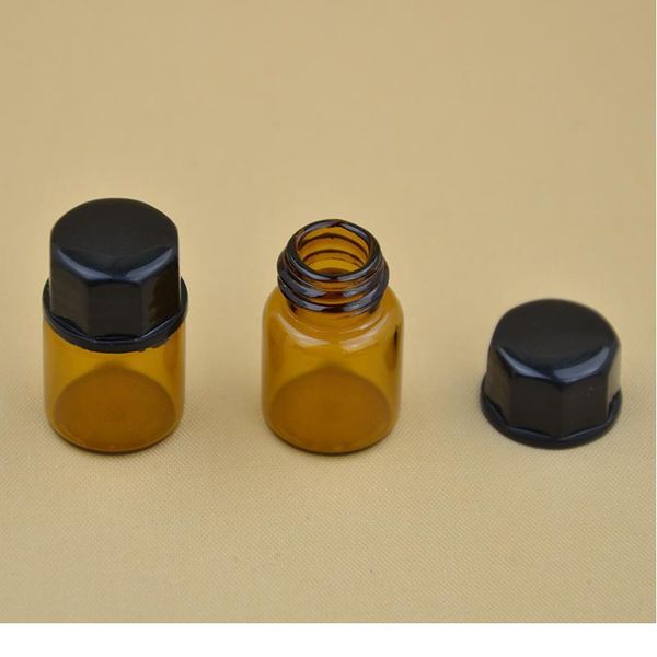 

1ml (100 pieces per box) mini brown portable glass roll-on perfume essential oil bbottle cosmetic empty c jllupt