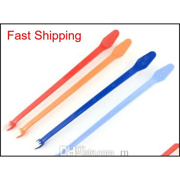 

pet puppy plastic toothbrush dog double heads toothbrushes multi color cat cleaning teeth tool pe qylzzb new_dhbest