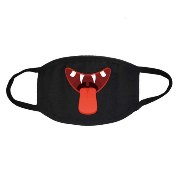 

factory cotton fashion mask festival printed on the lips of washable reusable cycling protective dustproof des p46vl