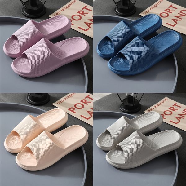 

qw8 women slippers fashion designer summer soft slipper open toe printing casual beach sandals flat heel flip-flops colors, Black