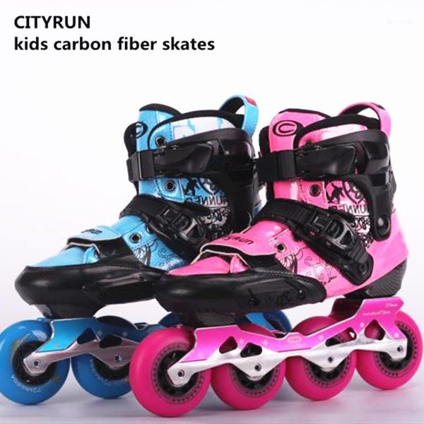 

cityrun kids junior carbon fiber roller skates shoes for boys girls daily wear sports inline fsk slalom good as ksj junior1
