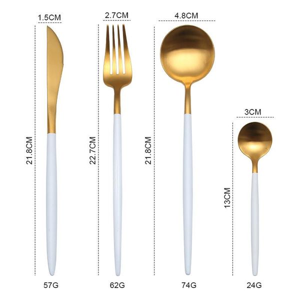 

gold cutlery set forks knives spoons 18 10 stainless steel dinner dinnerware set fork spoon knife chopsticks set dropshipping h jllqhw