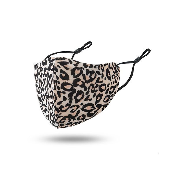 

fashion designer leopard printing dust-proof face washable reusable sports cycling protective mask for men women