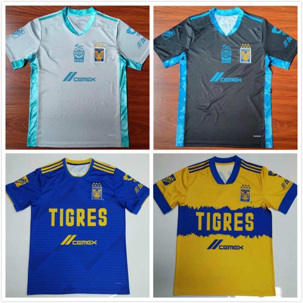 

tigres uanl soccer jerseys 20 21 yellow 7 stars gignac e.vargas vargas goalkeeper sosa away camisetas de futebol football shirt, Black;yellow