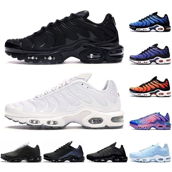 

tn running shoes for men women chaussures triple black white voltage purple hyper blue deluxe tennis mens trainers outdoor sport sneakers