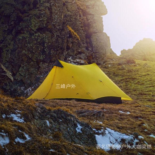 

1 кг oudoor ultleight camping teging 3 сезона профессиональный 15d silnylon tent double layer водонепроницаемый палатка для 2 человек jllkzs