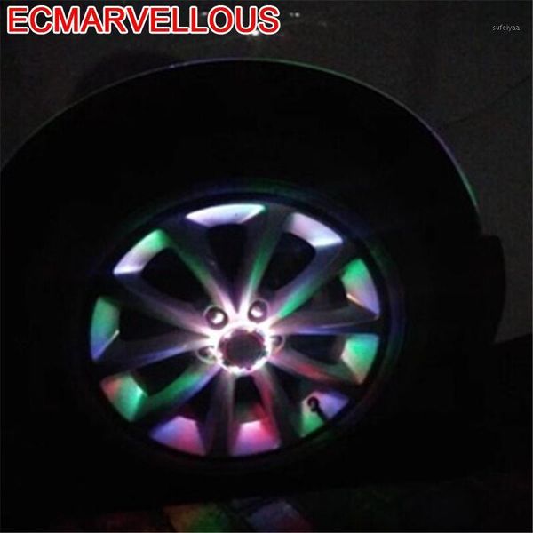 

carro para auto gadget lamparas decorativas luces solar wheel decoration accessories led car light universal decorative lamp1