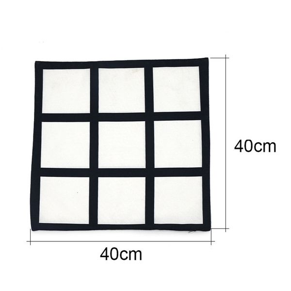 

panels pillowcase 40*40 blanks pillowcover polyester sublimation pillowcases plaid pillow cushion a02