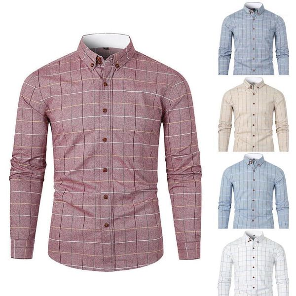 

fashion men's autumn winter casual slim plaid long sleeve shirts beach blouse w9161, White;black