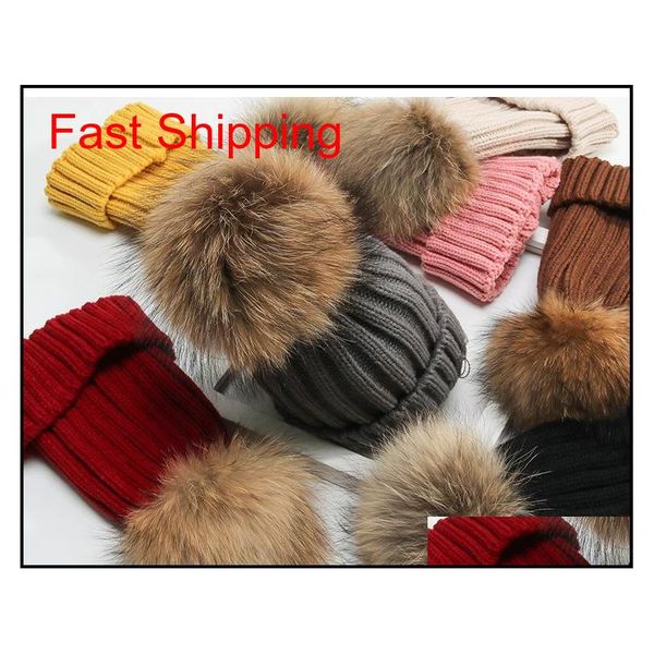 

15cm diy genuine real raccoon fur pompom fur pom poms for women kids beanie hats big size natural ball qylmgy nana_shop, Silver