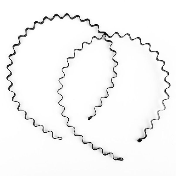 

1/2pcs black wavy hair head hoop band sport headband hairband men headhoop 1/2pcs q wmtdza
