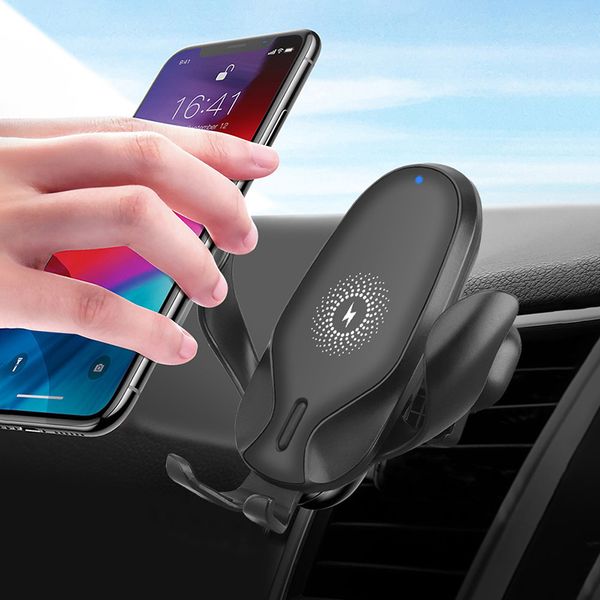 

10w qi car беспроводное зарядное устройство для xiaomi iphone12 11pro max samsung s20 s20 s10 гравитационная индукция быстрая зарядка автомо