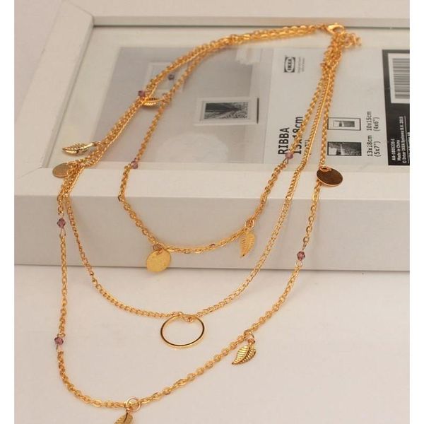 

europe and the united states fashion jewelry fashion multi-layer geometric lea sqcgqy beauty888, Silver