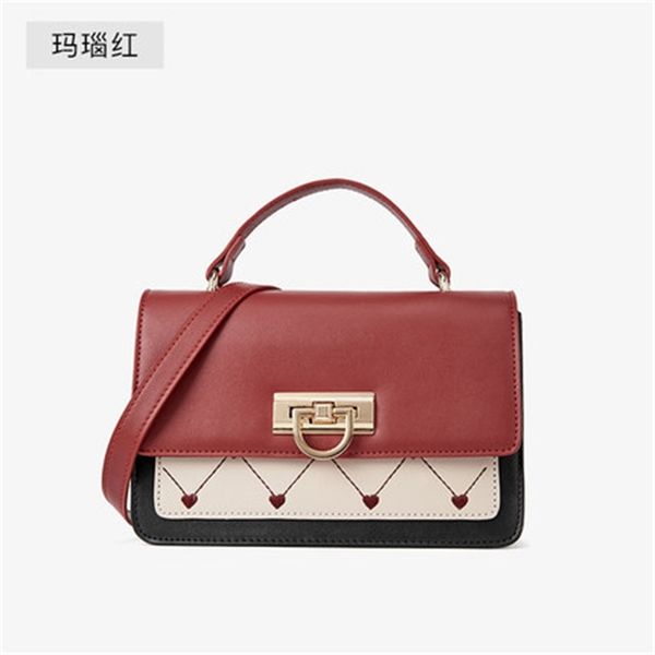 

2020 genuine leather mark purse shoulder color sheer crossbody shopping bags oywz