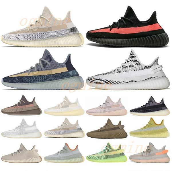 

in stock] longqiao kanye west v2 zebra antlia bred oreo women mens running shoes black turtledove sports sneakers 36-47 2021#