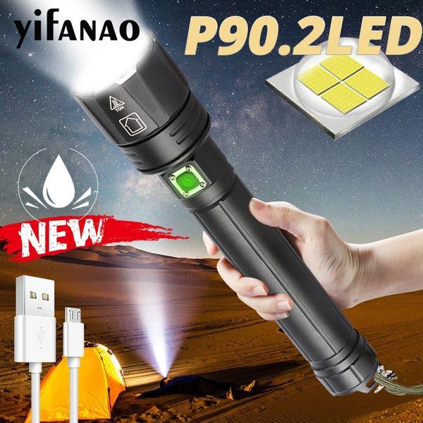 

super brightest xhp90 led 26650 usb rechargeable xhp70 xhp50 tactical light 18650 zoom camp waterproof torch 20201