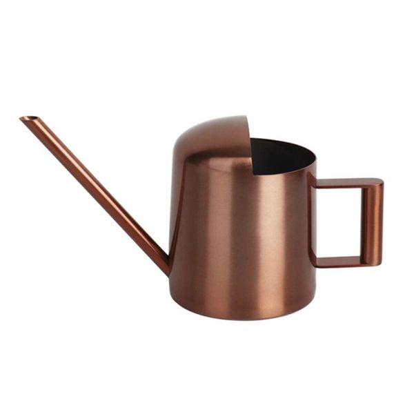

300ml indoor outdoor stainless steel simple home garden mini with handle ergonomic design modern long mouth plants pot water can