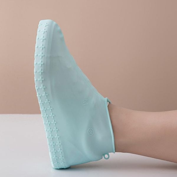 

sile overshoes reusable waterproof rainproof men shoes covers rain boots non-slip washable wear-resistant re sqcluj