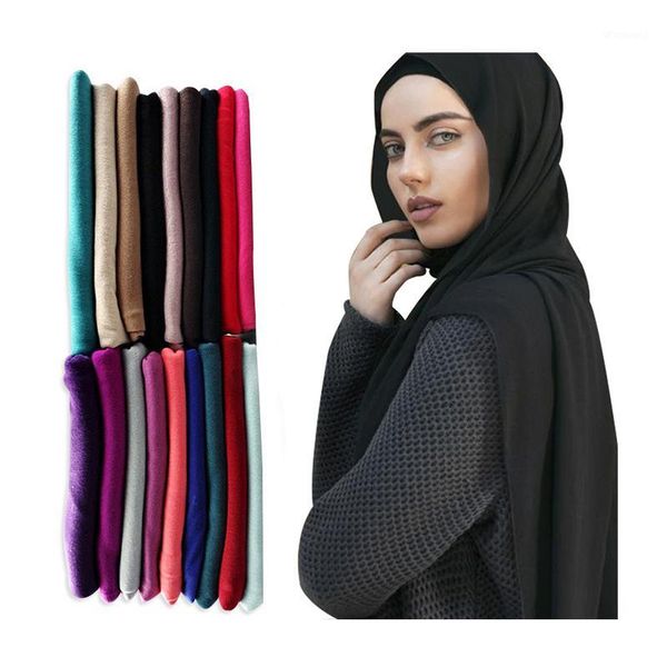 

cotton stretched jersey hijab scarf women muslim head scarf fashion veils 28 colors elasticity foulard femme shawl wrap factory1, Red
