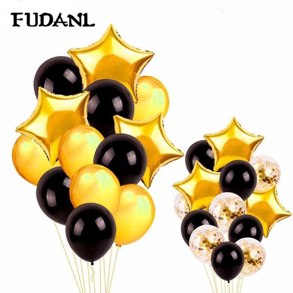 

13pcs/lot gold confetti latex balloon 18 21 30 40 50 60th balloons for birthday party decorations kid anniversaryoutlet7z3u