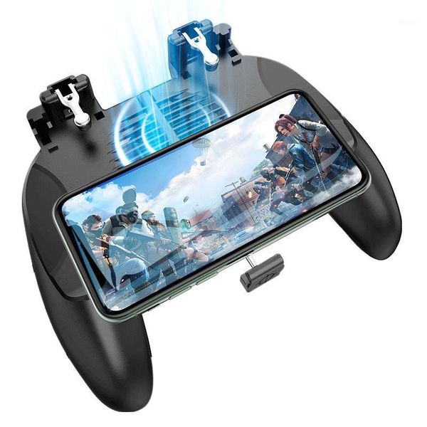 

pubg controller phone gamepad pubg mobile trigger l1r1 shooter joystick game pad holder cooler fan with 2000/4000mah1