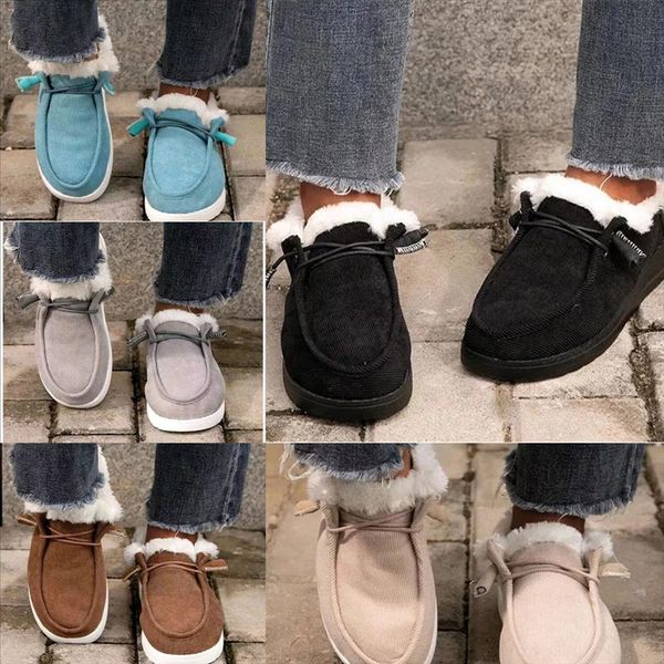 

ne9pf low toe boots women new women's round shoes booties ladies australia cotton boot mid-calf mid calf rubber solid slip-on cotton, Black