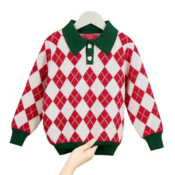 

kids designer clothes girls girls pullover 2020 new autumn and winter knitwear girls korean style, Blue