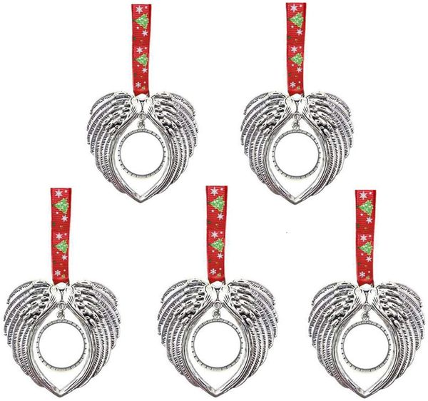 

factoryx16xangel blank decorations sublimation wings shape christmas ornament transfer printing consumables supplies new style