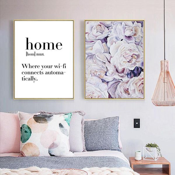 

retro modern art prints canvas painting office posters and prints flower home nordic decoration home decorative picture unframed1