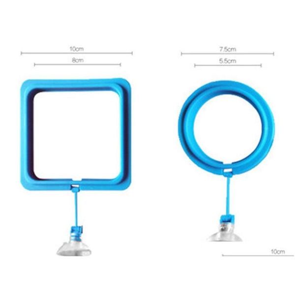 

nicrew aquarium feeding ring fish tank floating food tray feeder square circle accessory water plant buo qyldut toys2010
