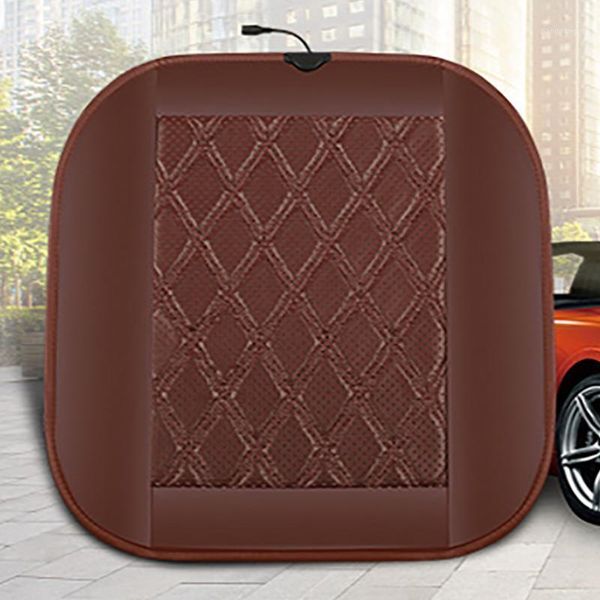 

warm winter seat electric heating cushion pvc leather safe fast household covers car accessories non slip switch control pad1