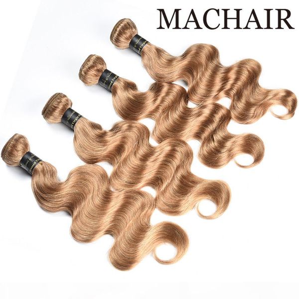 

color 4# ash blonde color 27 honey blonde color 30 indian body wave hair weave bundles remy human hair extension, Black