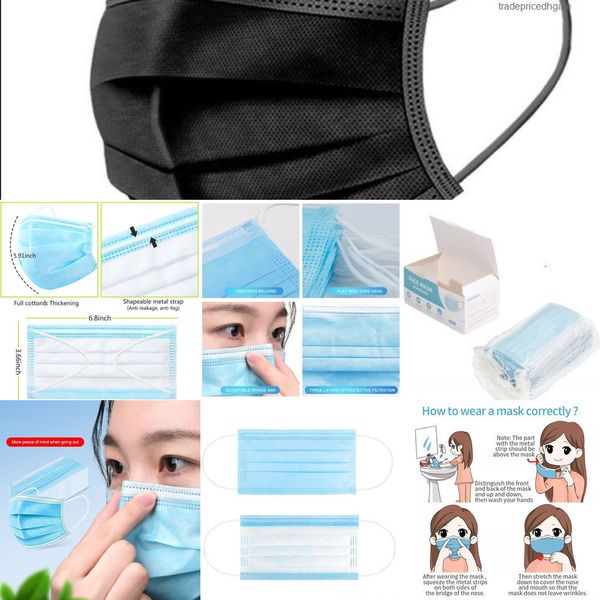 

95% ship disposable 9jh7o dhl mouth masks filtration face mask with breathing valves non-woven pm2.5 same protective as k