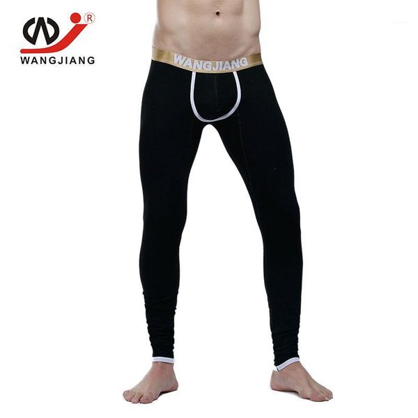 

men long johns winter warm printed thermal underwear men thermo underwear male cotton long johns thermal pants1, Black;brown