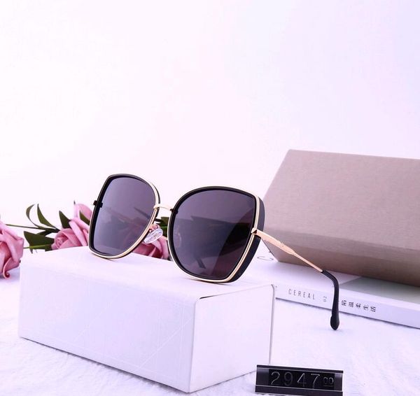 

new 2947 mens sunglasses men sunglasses women sunglasses fashion style protects eyes gafas de sol lunettes de soleil with box, White;black