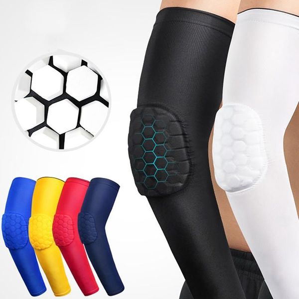 

elbow & knee pads 1pc :elastic weft knitted fabric sports opp bag sleeves armguards cycling arm warmers basketball pad fitnesss1, Black;gray