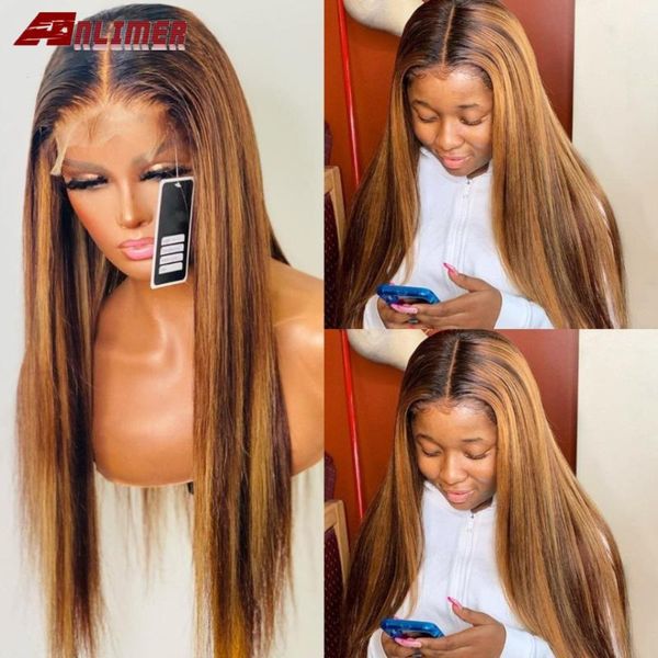 

lace wigs highlight brown blonde ombre 13x6x1 front human hair wig with baby natural hairline peruvian straight t part, Black;brown