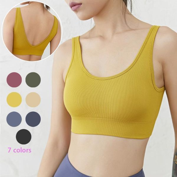 

yoga outfits women push up seamless sports bra workout female sport crop fitness run active wear gym brassiere women's sportswear1, White;red