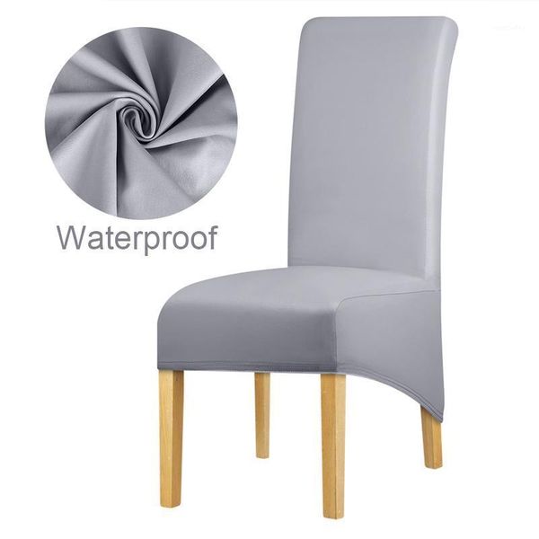 

xl size waterproof long back king back chair cover spandex fabric chair covers restaurant l party banquet seat slipcovers1