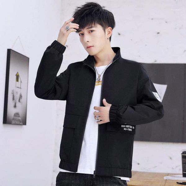 

new jacket men fashion casual loose mens jacket sportswear outdoors bomber coat mens jackets and coats1, Black;brown