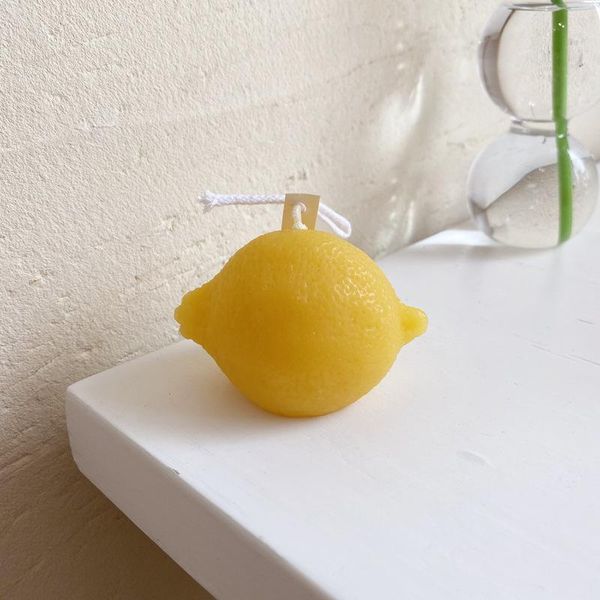 

лимон восковой аромат свечей бытовой ароматерапии фото реквизит ароматизированные свеча аромат воска украшения лимона воск sqcvay homes2007