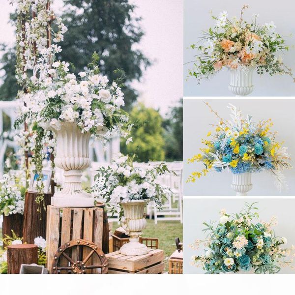

new road lead simulation flower ball wedding supplies wedding scene layout silk flower t stage roman column decoration