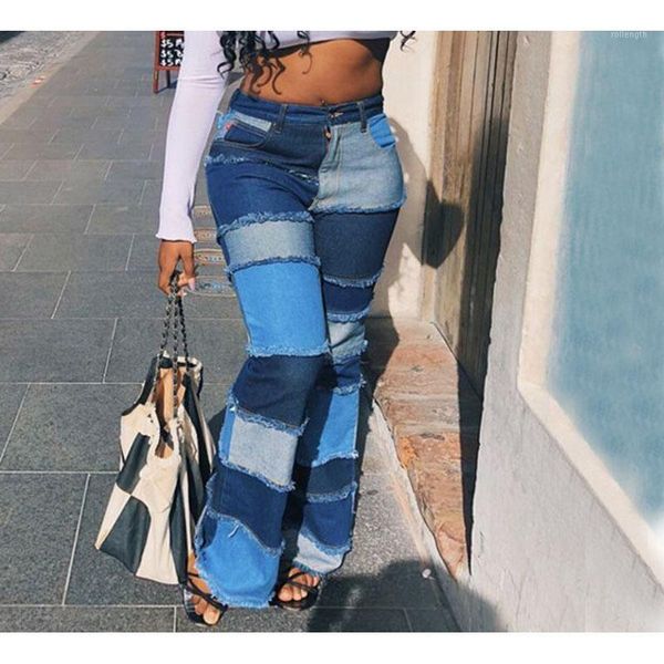 

fashion women jeans high waist streetwear long trousers skiiny denim jeans pants for women1, Blue