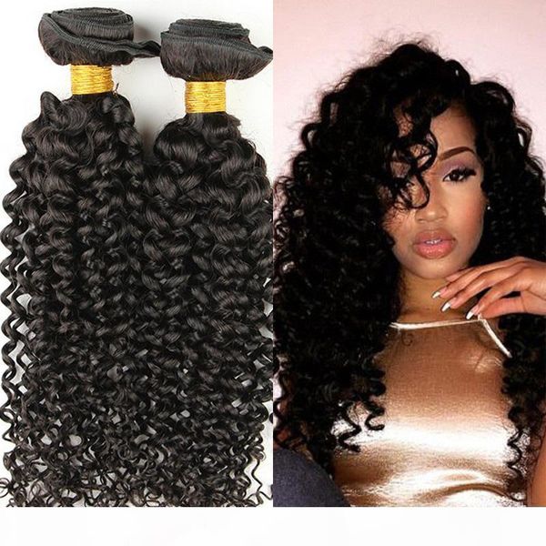 

brazilian virgin hair kinky curly 100% unprocessed remy human hair extensions peruvian malaysian indian cambodian virgin hair weave weaving, Black