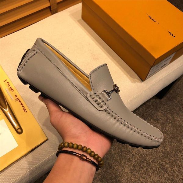 

2q 30model 2022 winter men's genuine leather shoes 38-46 head leather soft anti-slip loafers shoes luxury designer man casual leather w, Black