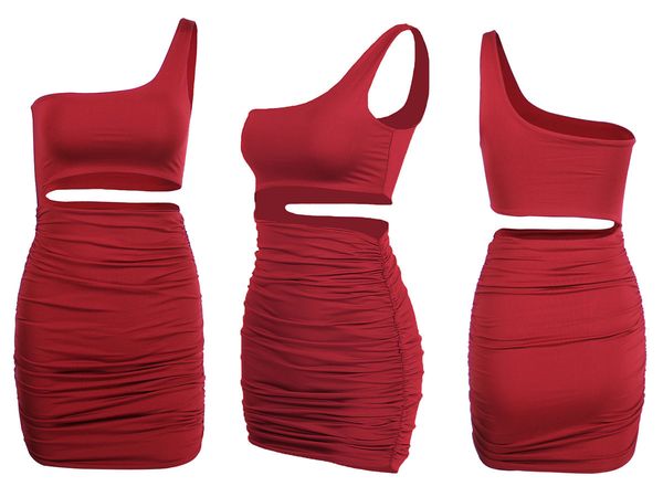 

womens fashion dresssingle shoulder nightclub bag hip dress colors 5 yardstjyzddibn4, Black;gray