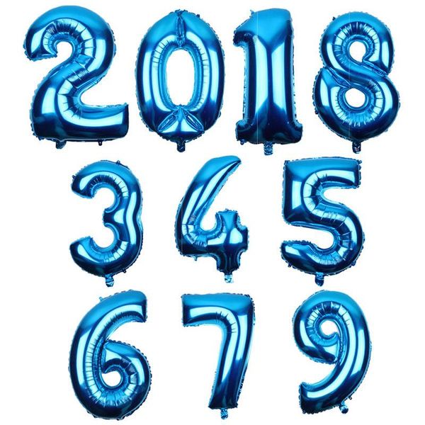 

30 inch blue 0 9 number balloons happy birthday wedding party happy decoration supplies 30 inch wmtmfw