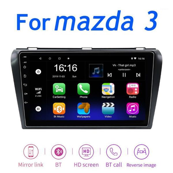 

car audio 2 din radio 2.5d gps android 9.1 multimedia player 9" navigation for 3 2004 -2012 bluetooth usb fm camera1