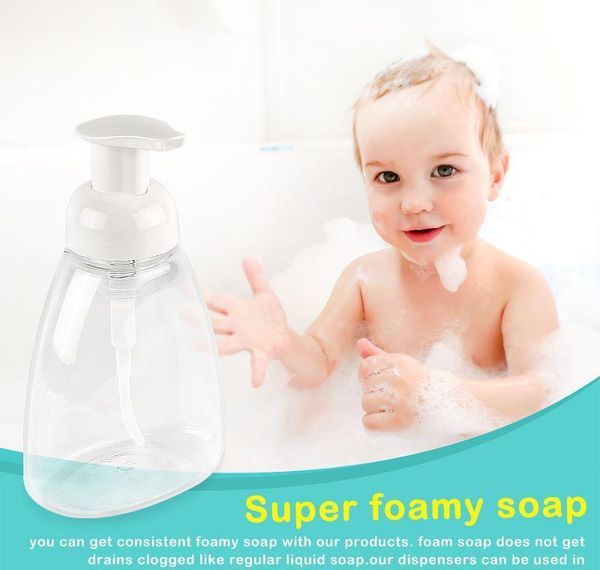 

250ml 300ml clear foam pump bottle soap foaming mousses liquid dispensers household for children's jllqml bdefight