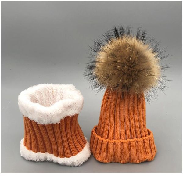 

winter fleece hat scarf for women fur pompom hat sets for girls thick knitted warm hat and scarf se qylpqy